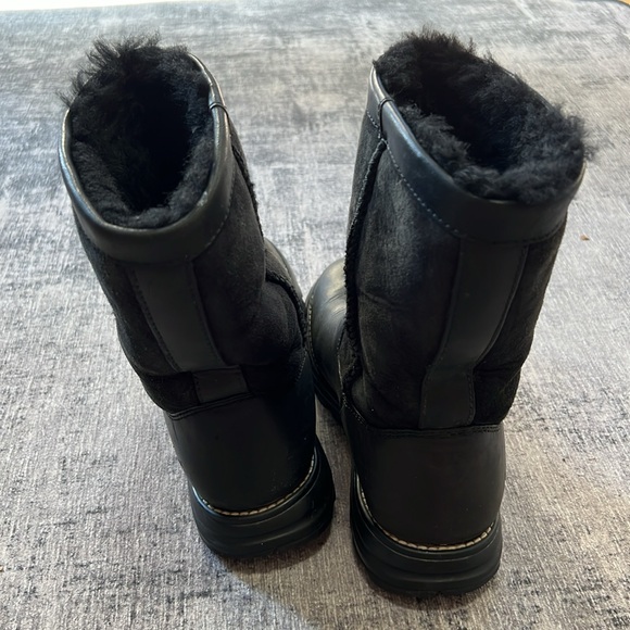 UGG Leather Black Boots - Picture 6 of 8